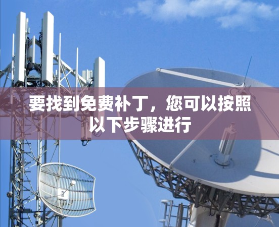 要找到免费补丁，您可以按照以下步骤进行