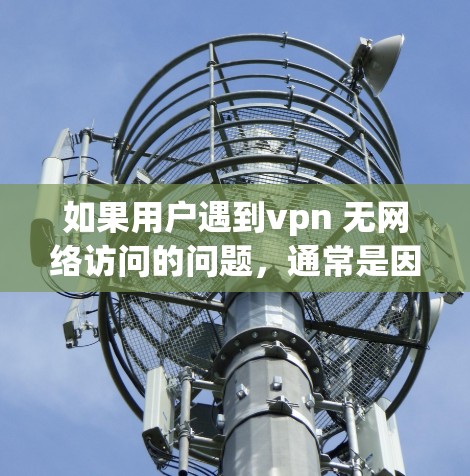 如果用户遇到vpn 无网络访问的问题，通常是因为VPN服务无法正确连接或访问目标服务器。以下是一些可能的原因和解决方法