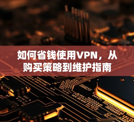 如何省钱使用VPN，从购买策略到维护指南