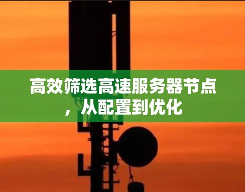 高效筛选高速服务器节点，从配置到优化